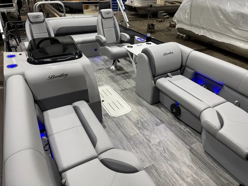 Slide: The Image of Bentley Pontoons Legacy 200HP Swingback 223 Tritoon 2026 - 33