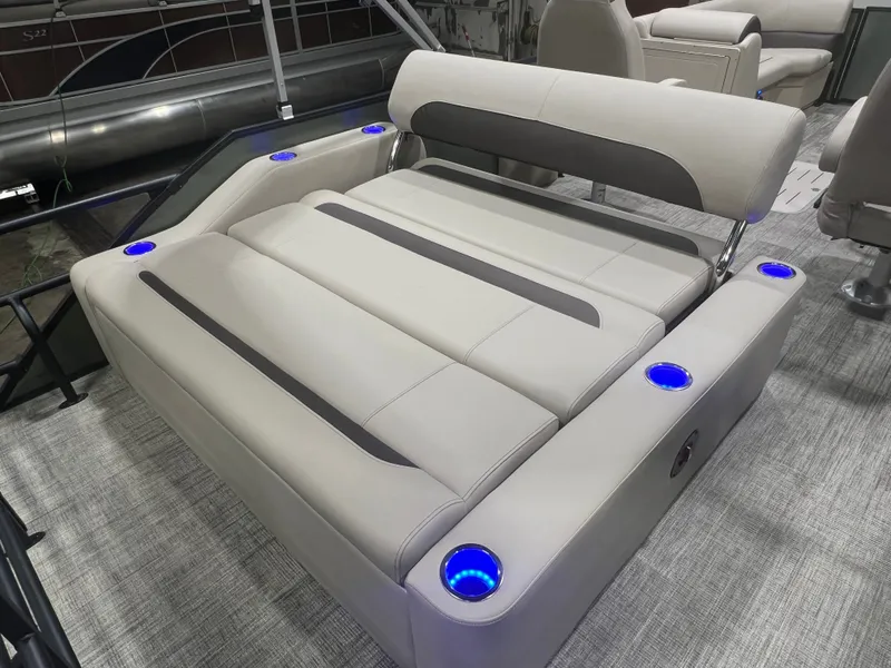 Slide: The Image of Bentley Pontoons Legacy 200HP Swingback 223 Tritoon 2026 - 16