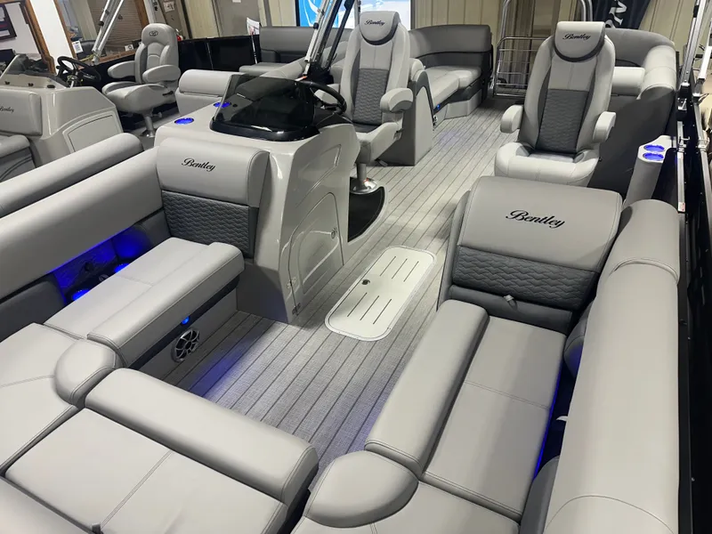 Slide: The Image of Bentley Pontoons Elite 200HP 223 Admiral Quad Lounge Tritoon 2025 - 51