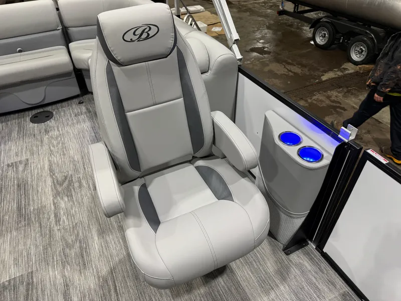 Slide: The Image of Bentley Pontoons Legacy 200HP Navigator 223 Quad Lounge Tritoon 2026 - 12
