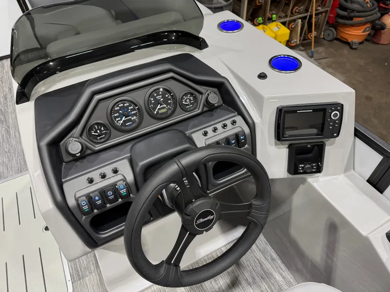 Slide: The Image of Bentley Pontoons Legacy 200HP Navigator 223 Quad Lounge Tritoon 2026 - 15