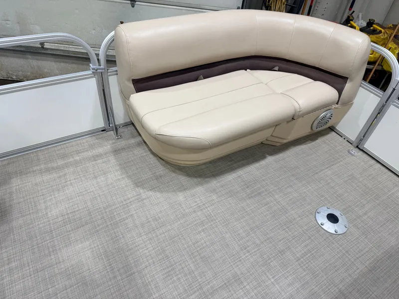 Slide: The Image of Sun Tracker Party Barge Rear Lounge 22 150HP Tritoon $34,995 2017 - 12