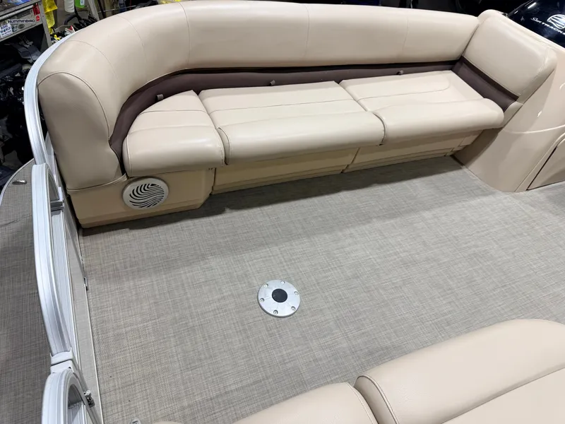 Slide: The Image of Sun Tracker Party Barge Rear Lounge 22 150HP Tritoon $34,995 2017 - 13