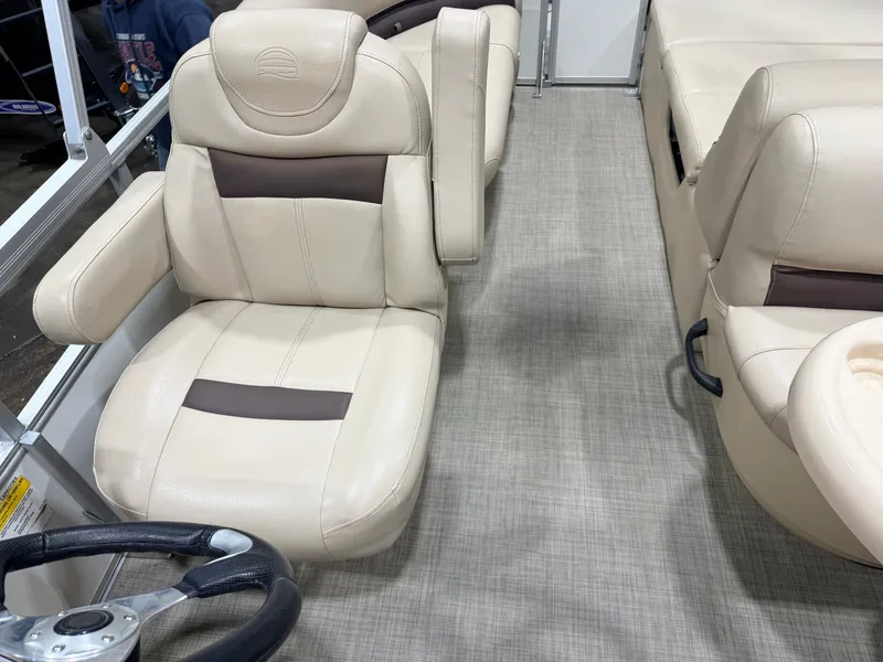 Slide: The Image of Sun Tracker Party Barge Rear Lounge 22 150HP Tritoon $34,995 2017 - 19