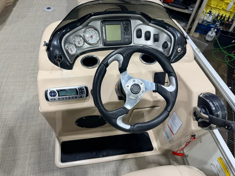 Slide: The Image of Sun Tracker Party Barge Rear Lounge 22 150HP Tritoon $34,995 2017 - 20