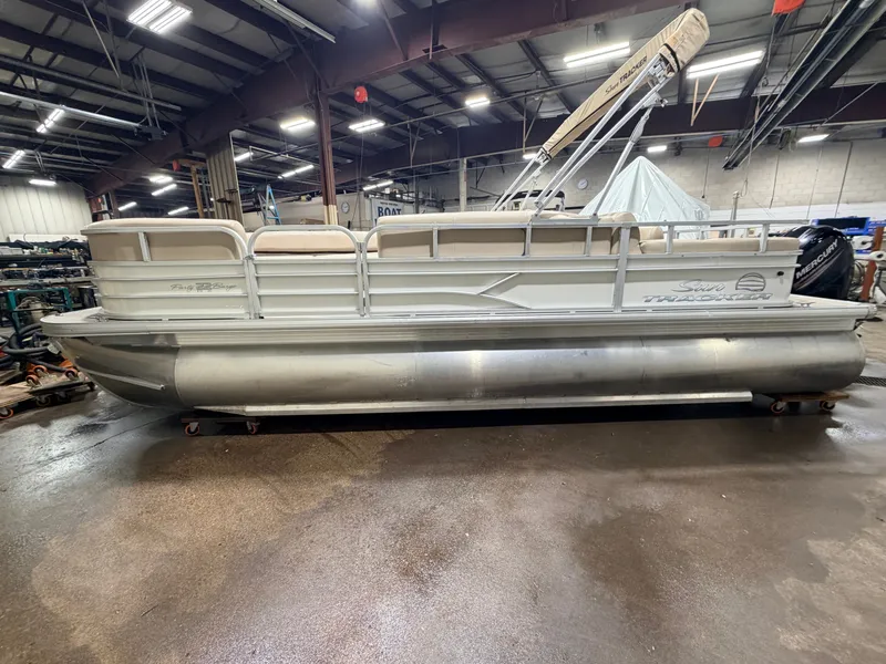 Slide: The Image of Sun Tracker Party Barge Rear Lounge 22 150HP Tritoon $34,995 2017 - 23