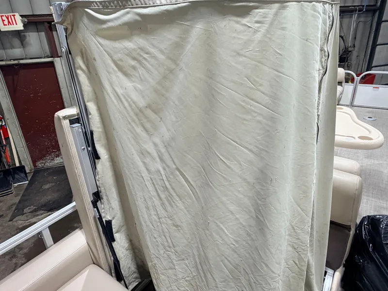 Slide: The Image of Sun Tracker Party Barge Rear Lounge 22 150HP Tritoon $34,995 2017 - 34