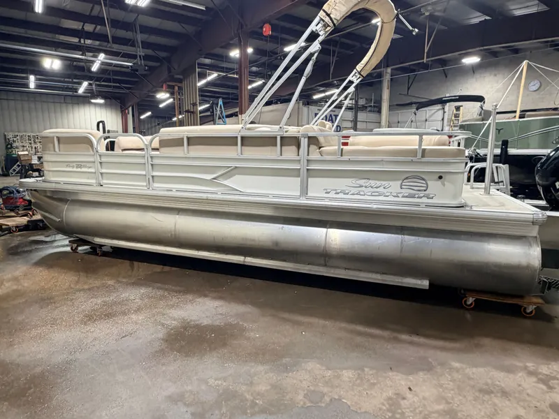 Slide: The Image of Sun Tracker Party Barge Rear Lounge 22 150HP Tritoon $34,995 2017 - 40