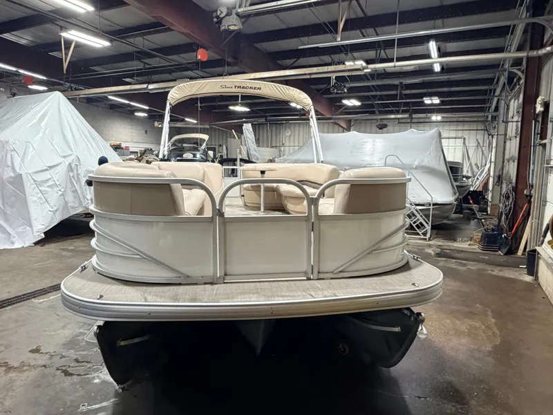 Slide: The Image of Sun Tracker Party Barge Rear Lounge 22 150HP Tritoon $34,995 2017 - 44