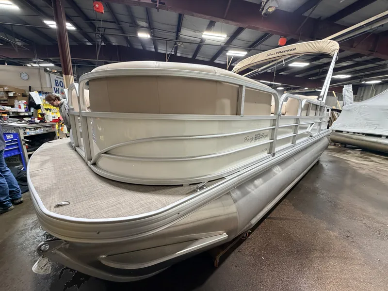 Slide: The Image of Sun Tracker Party Barge Rear Lounge 22 150HP Tritoon $34,995 2017 - 45