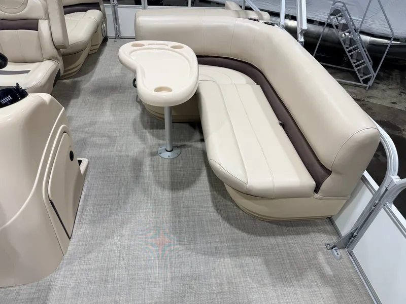 Slide: The Image of Sun Tracker Party Barge Rear Lounge 22 150HP Tritoon $34,995 2017 - 5