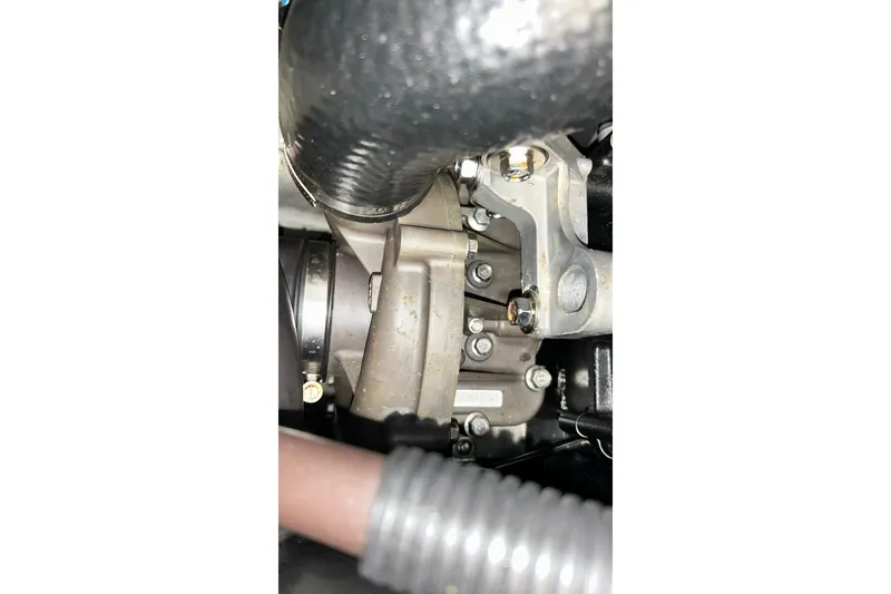 Slide: The Image of 2017 Yamaha WaveRunner FX Cruiser SVHO engine components close-up. - 44