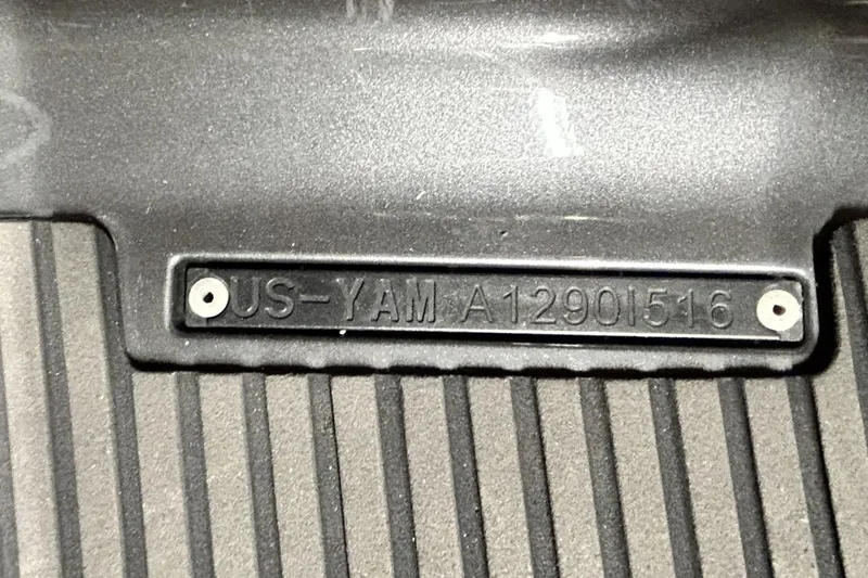 Slide: The Image of 2017 Yamaha WaveRunner FX Cruiser SVHO identification plate with serial number. - 48