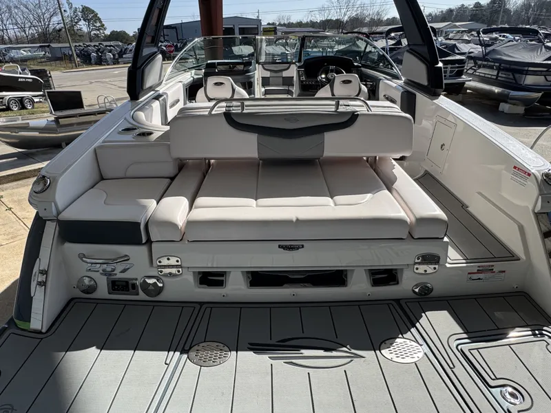 Slide: The Image of Interior of a 2020 Chaparral 257 SSX boat with luxurious seating. - 15