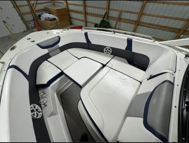 Slide: The Image of Interior of Chaparral OSX 280 boat, model year 2021. - 12