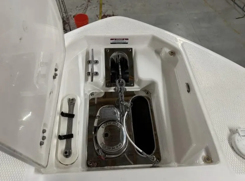 Slide: The Image of Anchor compartment of Chaparral OSX 280 boat, year 2021. - 14