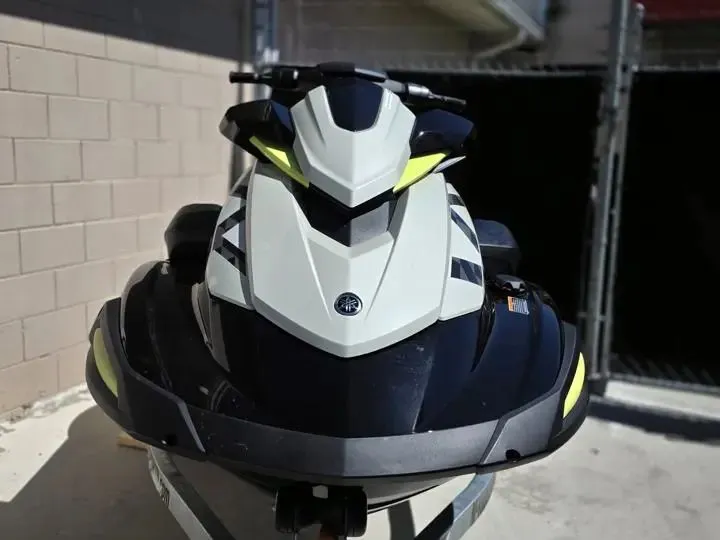 Slide: The Image of 2026 Yamaha WaveRunner VX Cruiser HO in a garage. - 6