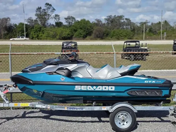 Slide: The Image of Sea-Doo GTX Limited 325 Teal Metallic 2026 - 3