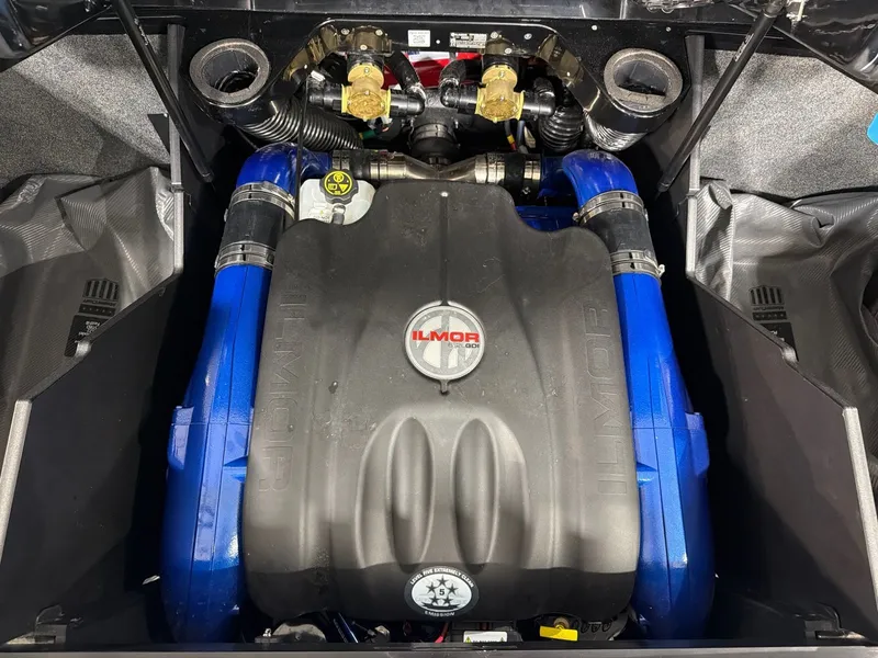 Slide: The Image of Engine compartment of 2023 MasterCraft X22 with Ilmor engine. - 24