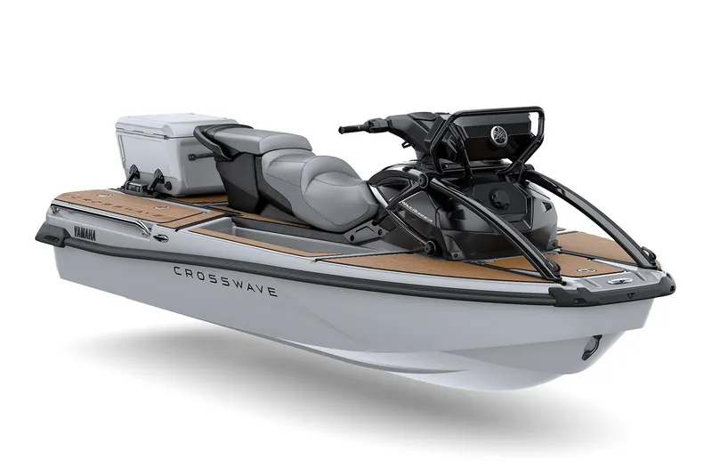 Slide: The Image of Manufacturer Provided Image: 2026 Yamaha WaveRunner Crosswave, sleek design, advanced features, and comfortable seating. - 4