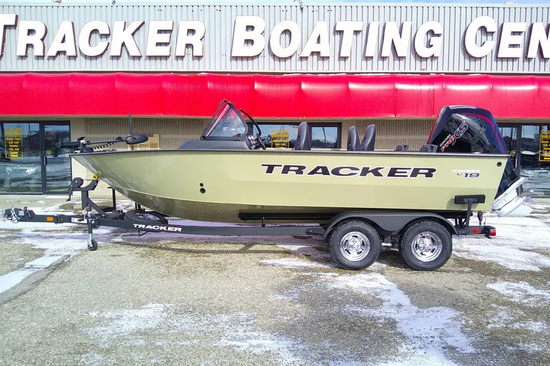 The Image of 2026 Tracker Targa V-19 Combo boat on trailer at Tracker Boating Center. - 0