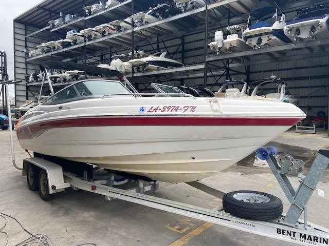 Slide: The Image of 2006 Chaparral 210 SSi boat on trailer in storage facility. - 3