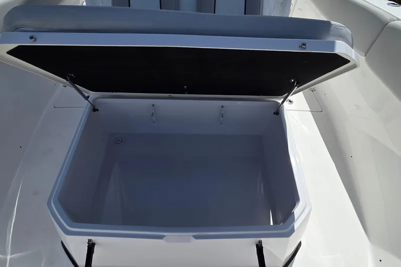 Slide: The Image of Open storage compartment on 2022 Sea Fox 328 Commander boat. - 21