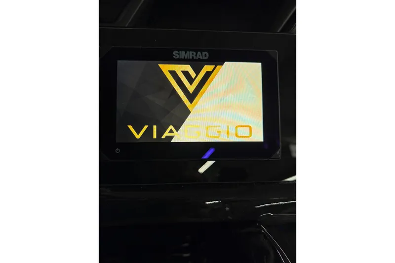 Slide: The Image of Display screen showing Viaggio logo on 2025 Viaggio Z22S model. - 18