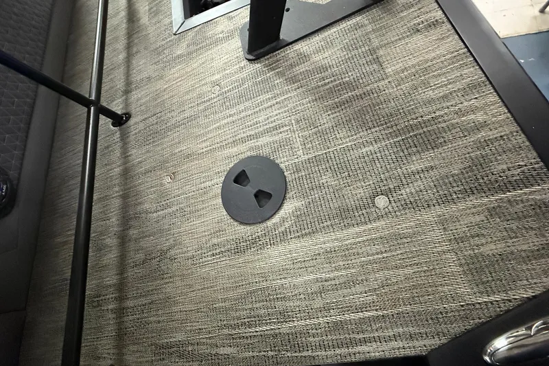 Slide: The Image of 2025 Viaggio Z22S interior floor with textured design and circular fixture. - 36