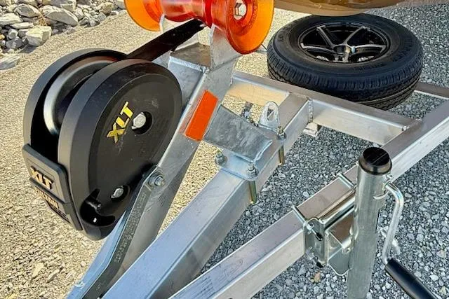 Slide: The Image of Trailer hitch and winch system of 2026 Thor Lake Hammer 1900SC boat trailer. - 8