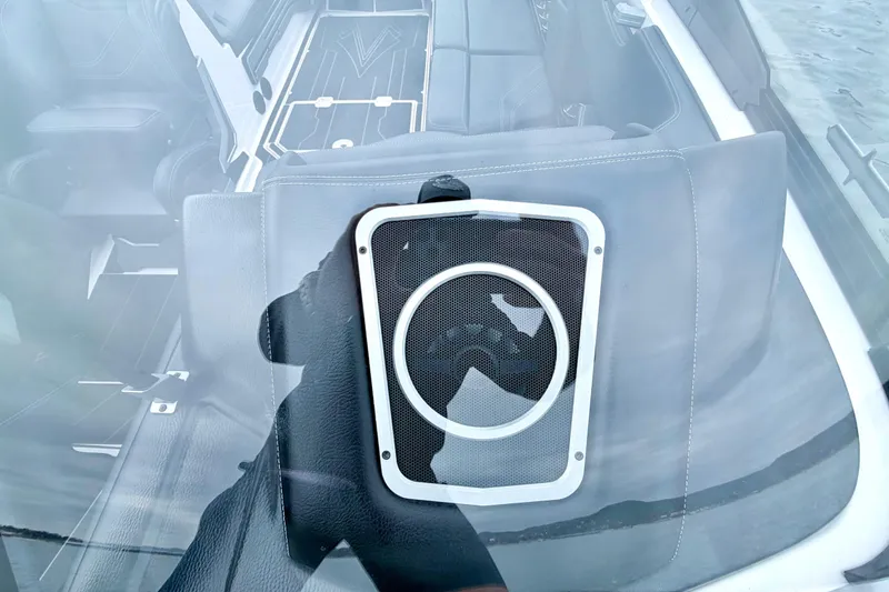 Slide: The Image of 2023 Supra SE 550 interior with premium speaker system, showcasing luxury design elements. - 40