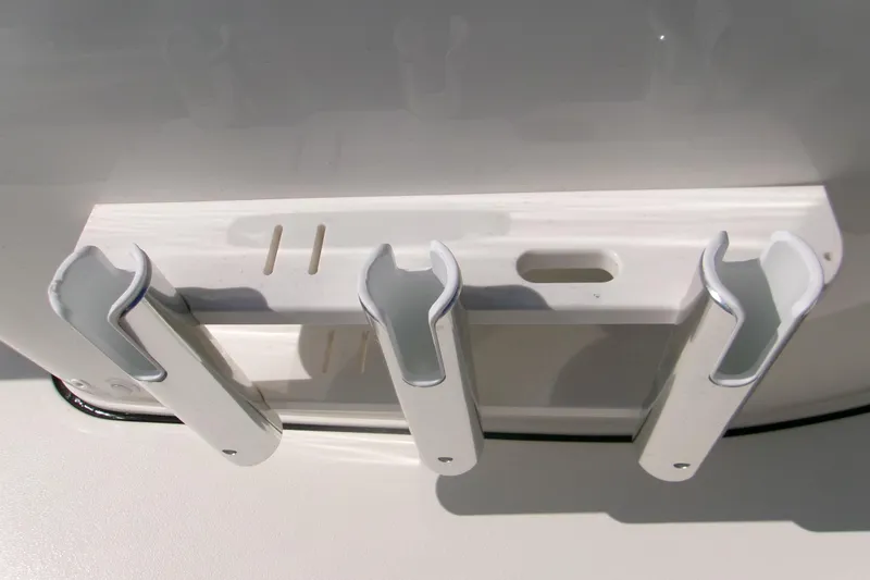 Slide: The Image of Rod holders on a 2026 Key West 210 Bay Reef boat. - 15