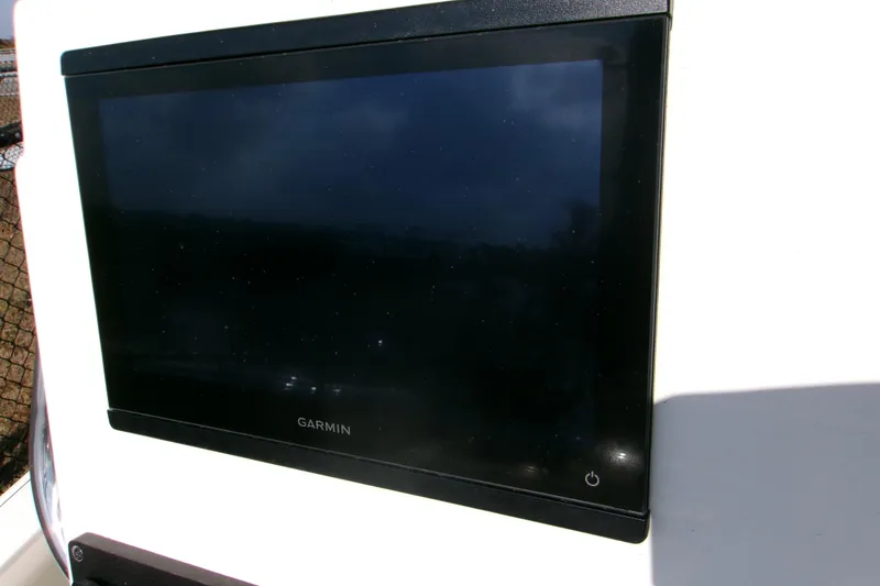 Slide: The Image of Garmin display on 2026 Key West 210 Bay Reef boat dashboard. - 17