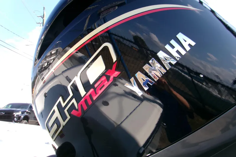 Slide: The Image of Yamaha SHO VMAX engine on 2026 Key West 210 Bay Reef boat. - 4