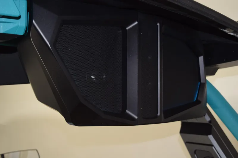 Slide: The Image of 2026 Supra SL 550 interior speaker detail with modern design elements. - 8