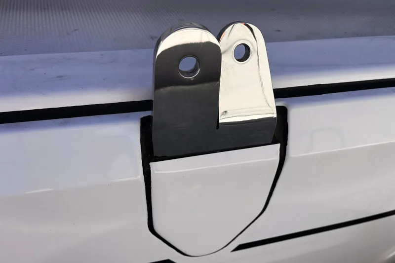 Slide: The Image of Stainless steel fitting on 2023 Hanse 388 yacht deck. - 34