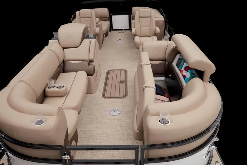Slide: The Image of Interior of a 2022 Regency 230 DL3 pontoon boat. - 21