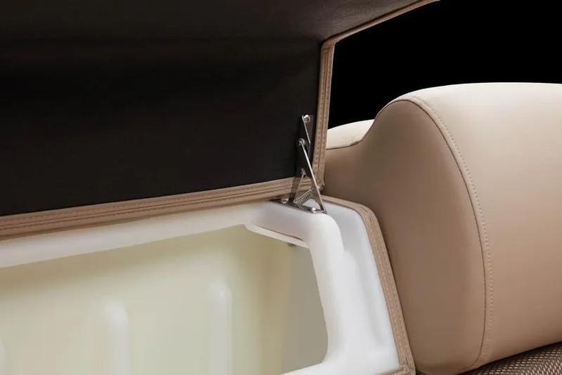 Slide: The Image of Regency 230 DL3 2022 seat with integrated storage compartment. - 29