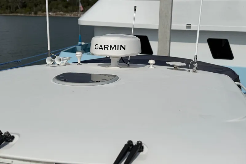 Slide: The Image of 2007 Tiara Yachts 3900 Sovran with Garmin radar on deck. - 6