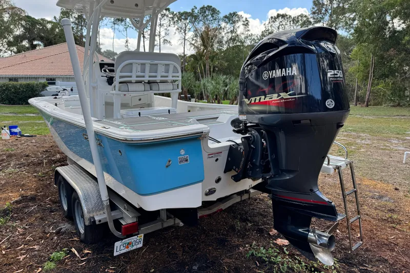 Slide: The Image of 2019 Sea Fox 240 Viper boat with Yamaha 250 VMAX engine on trailer. - 7