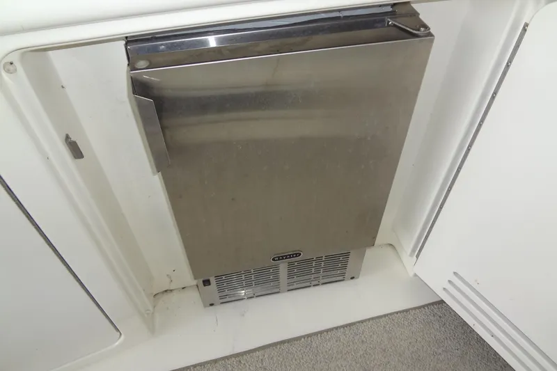 Slide: The Image of Stainless steel refrigerator on 2001 Sea Ray 380 Sundancer yacht. - 15