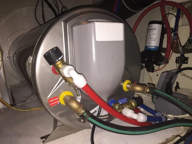 Slide: The Image of Plumbing system in an Ocean Alexander 50 Pilothouse yacht, year 1981. - 52