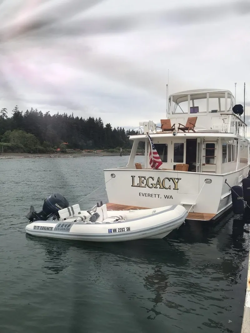 Slide: The Image of 1981 Ocean Alexander 50 Pilothouse yacht docked in Everett, WA. - 9