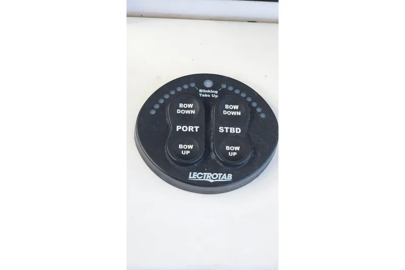 Slide: The Image of Lectrotab control panel on 2015 Everglades 255 Center Console boat. - 18