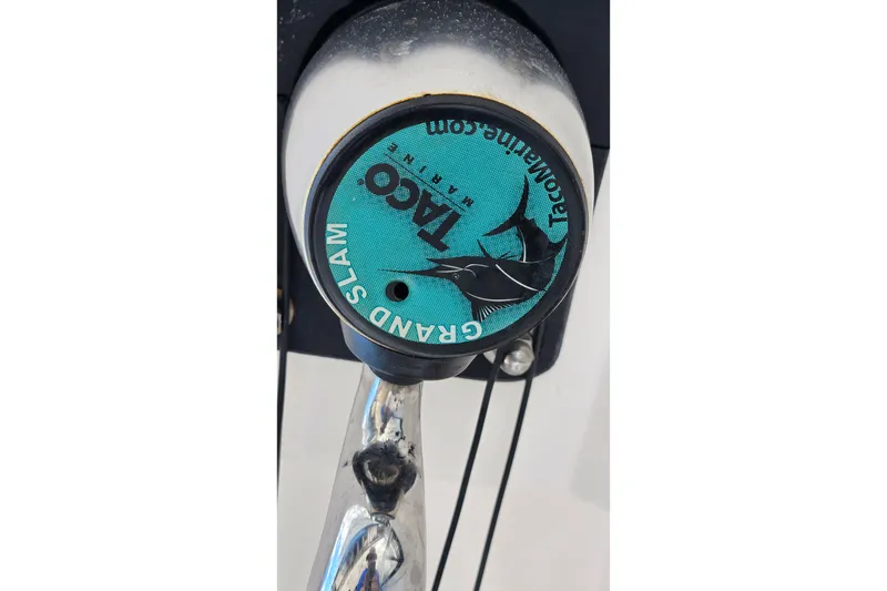 Slide: The Image of TACO Grand Slam fishing equipment on 2015 Everglades 255 Center Console boat. - 45