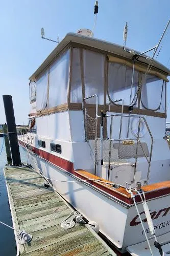 Slide: The Image of Californian 43 Cockpit Motor Yacht 1984 - 2