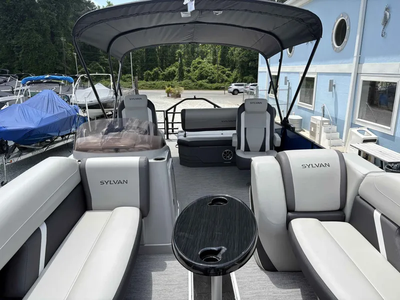 Slide: The Image of Interior of 2026 Sylvan X-5 CLZ DH pontoon boat. - 5