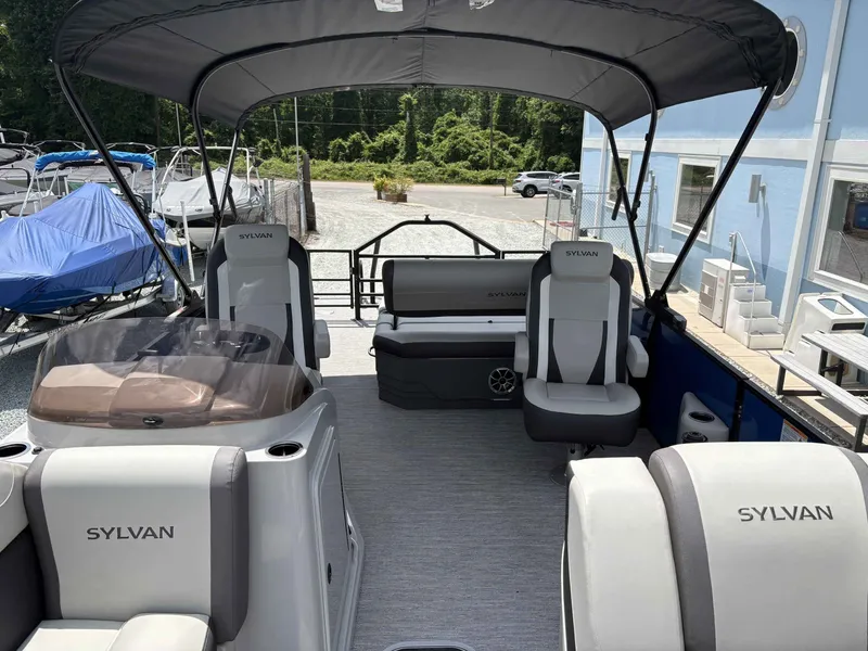 Slide: The Image of Interior of 2026 Sylvan X-5 CLZ DH pontoon boat. - 9