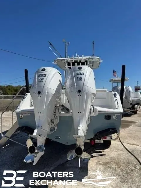 Slide: The Image of 2022 Sea Hunt Gamefish 30 with twin outboard engines. - 3
