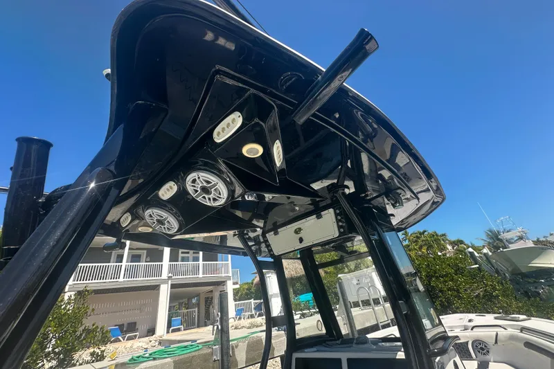 Slide: The Image of 2021 Tidewater 292 CC Adventure boat interior wiring and components. - 20